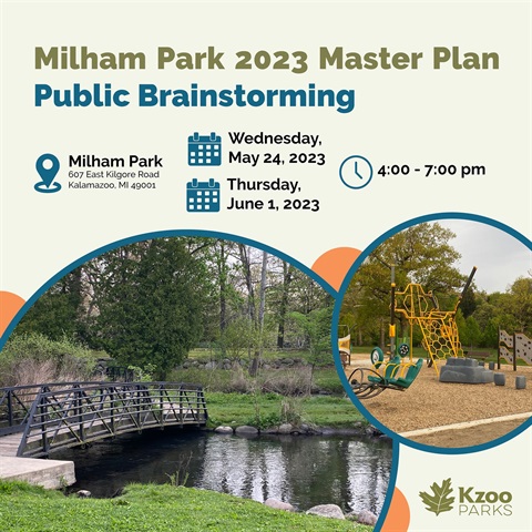 Graphic showing details for the Milham Park Input Sessions