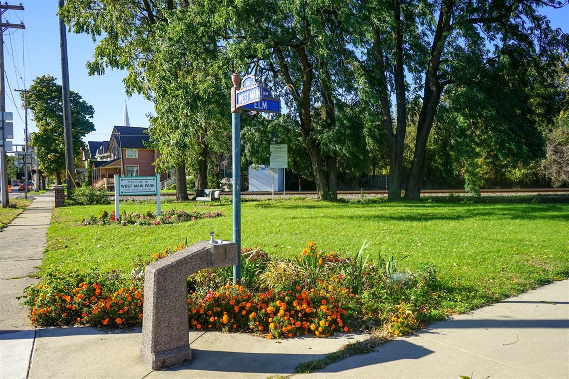 A view of West Main Park